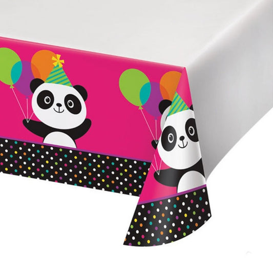 Panda Theme Tablecover for Party Decor -  54 inches X102 inches - 1PC