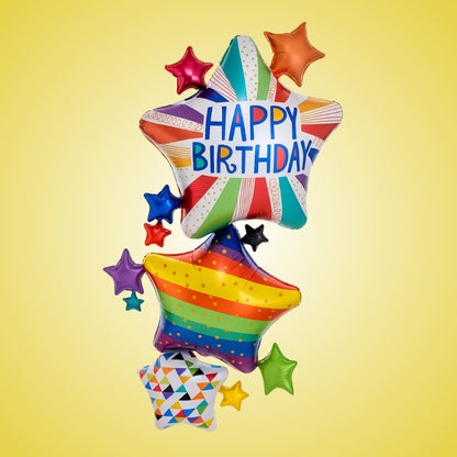 Happy Birthday Multi Layered Giant Balloon - 67 inches - Air Filled -  1PC