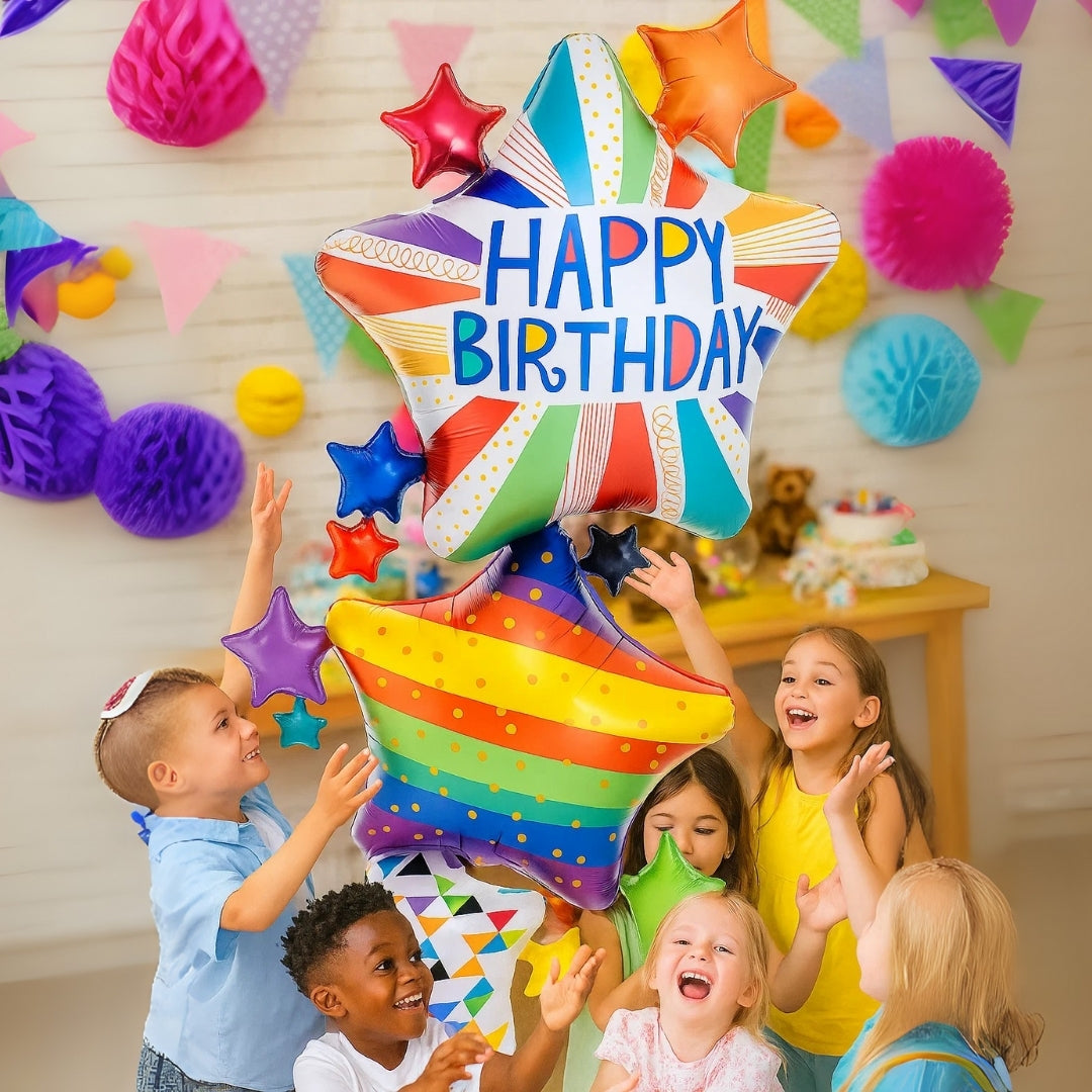 Happy Birthday Multi Layered Giant Balloon - 67 inches - Air Filled -  1PC
