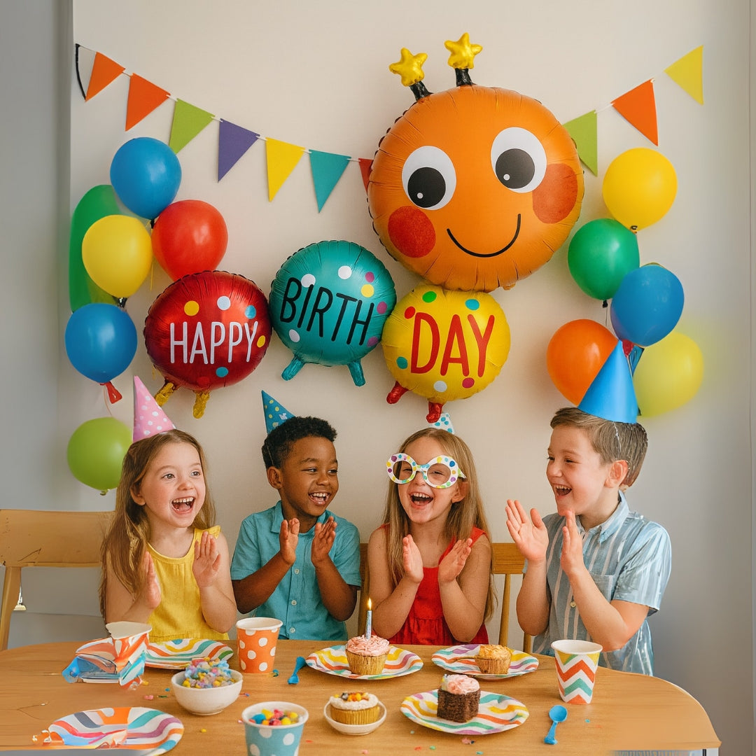 Caterpillar Shaped Foil Balloon - Air Filled - 1PC