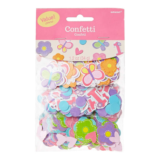 One Wild Girl Confetti Cutouts for Girl - 34gm - 1PC