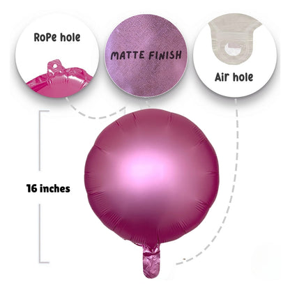 Flamingo Shimmering Matte Pink Circle Balloon 18" S18
