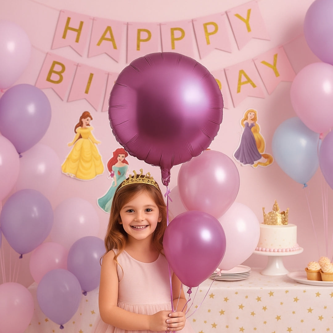 Flamingo Shimmering Matte Pink Circle Balloon 18" S18