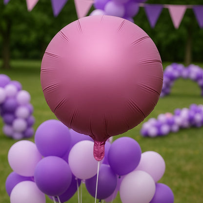 Flamingo Shimmering Matte Pink Circle Balloon 18" S18