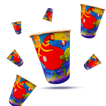 Underwater Party 9Oz Cups - 8Ct