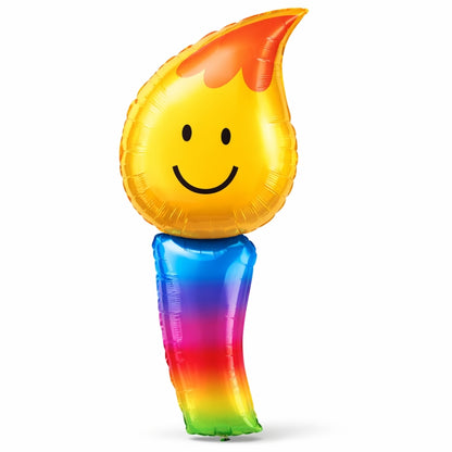 Birthday Candle Foil Balloon 40 Inch P35 | Smiley Birthday Party Decoration Balloon