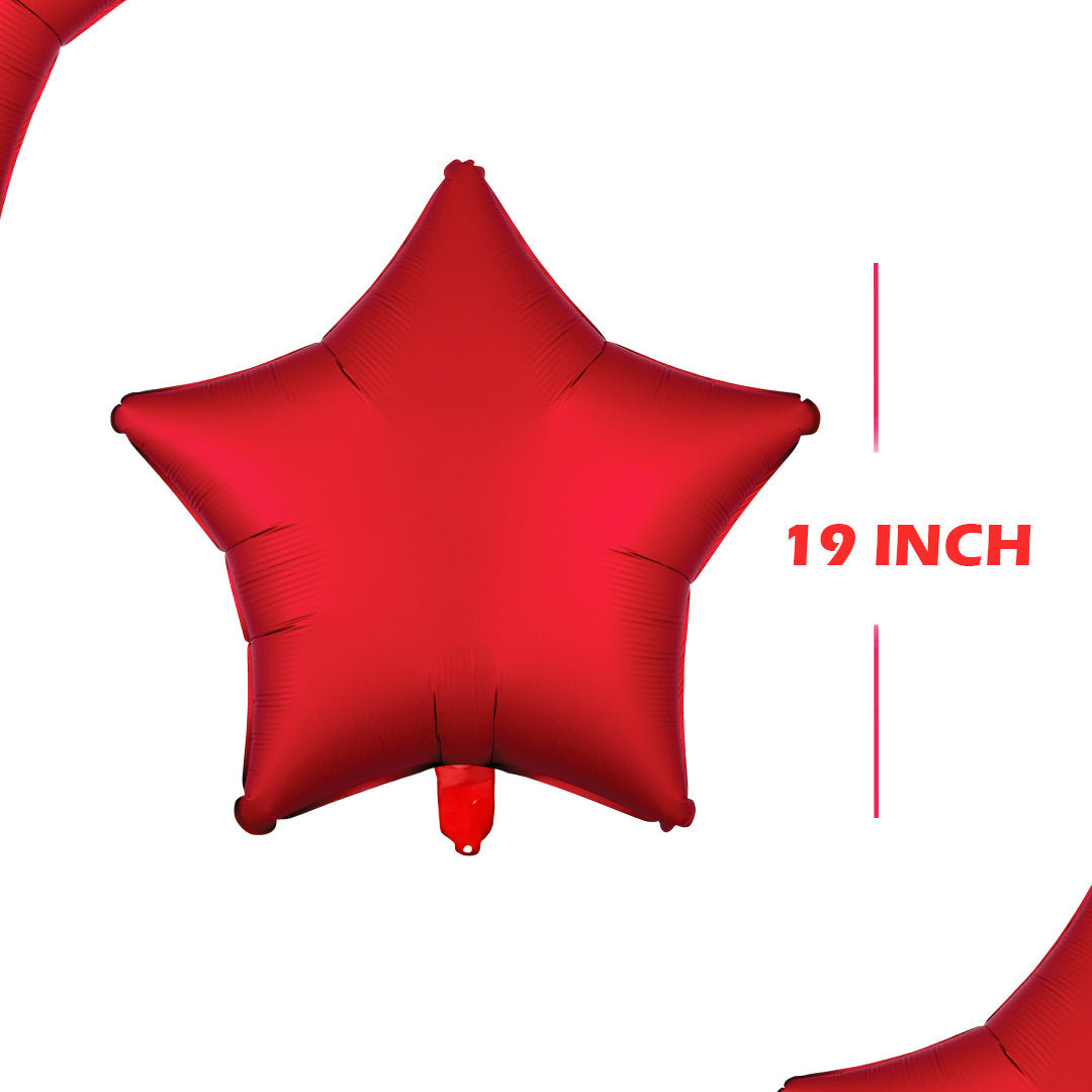 Satin Sangria Star Balloon 18
