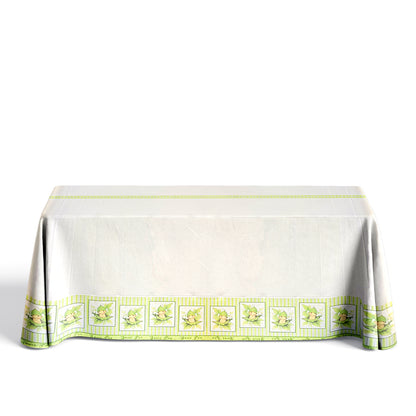 Sweet Pea in a Pod Theme Table Cover for Baby Shower - 54 in x 108 in - 1PC
