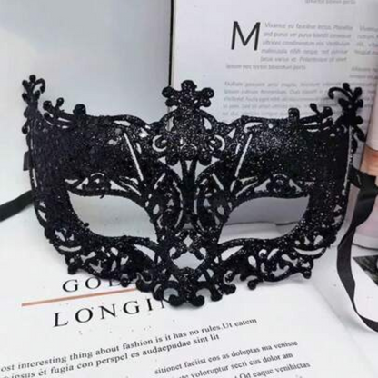 Glitter Fashion Eye Mask Black - 1PC