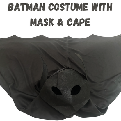 Deluxe Batman Muscular Costume w/Mask for Kids - Size L - Age 8 - 10 Year