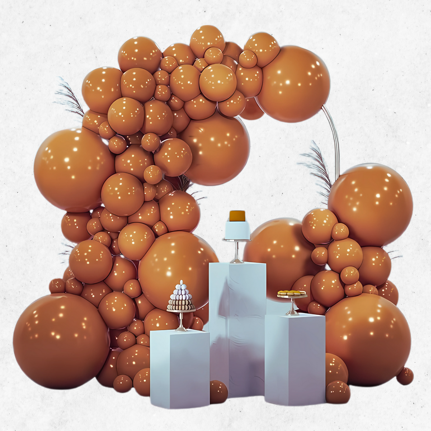 Chocolate Brown Balloons-50PC