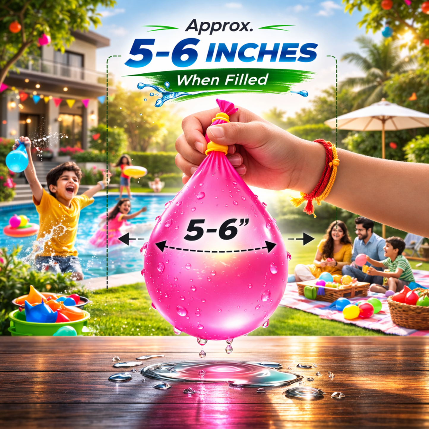 Holi Water Balloons - Self Sealing - 111PC