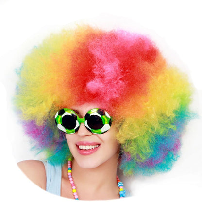 Multicolor Dense Afro Wigs - Extra Heavy - 1PC