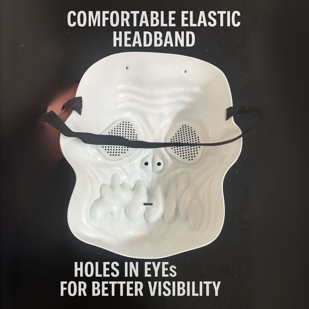 Halloween Scary Skull Mask White - 1PC
