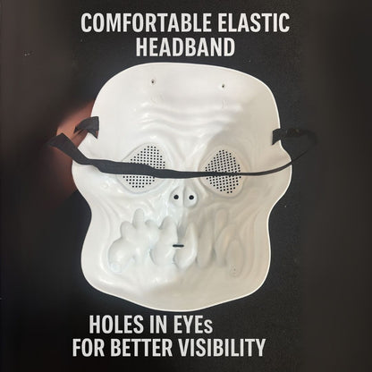 Halloween Scary Skull Mask White - 1PC