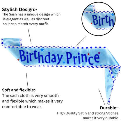 Birthday Prince Kids Sash