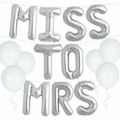 Letter M Silver Foil Balloon - 16 inches - Air Filled - 1PC