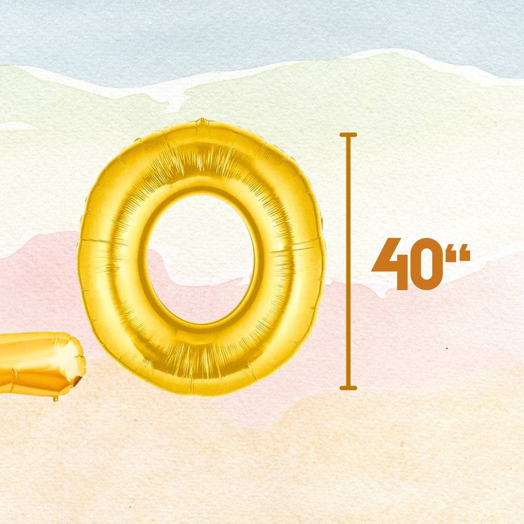 YOLO Foil Reusable Balloon - Helium Quality - 40 inches - 4PC SET
