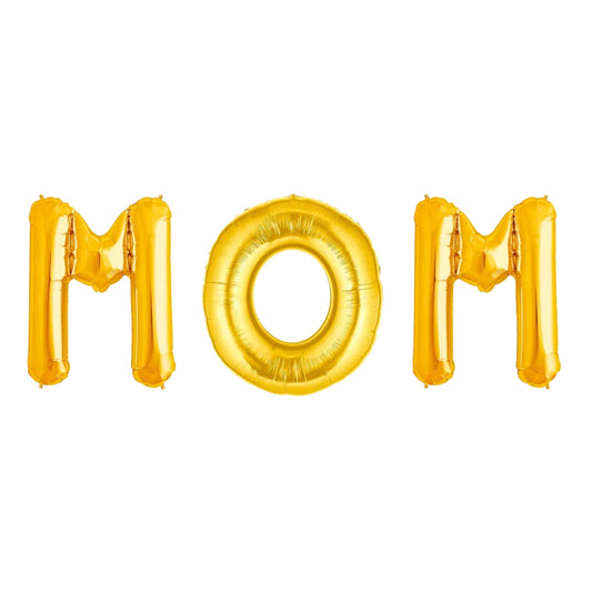 MOM Foil Reusable Balloon - Helium Quality - 40 inches - 3PC SET