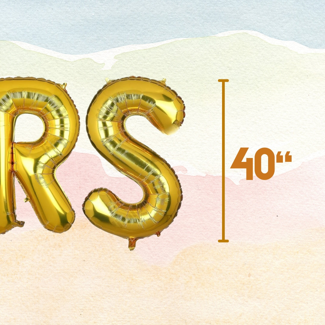 CHEERS  Golden Foil Balloon Set -  Helium or Air Filled - 40 inches - 6PC