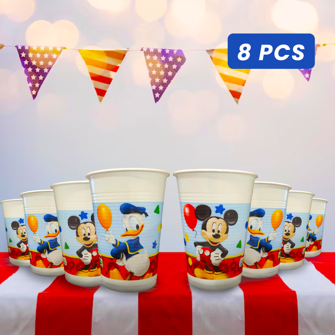 Mickey Mouse Theme Party Paper Cups - 200ml - 8PC