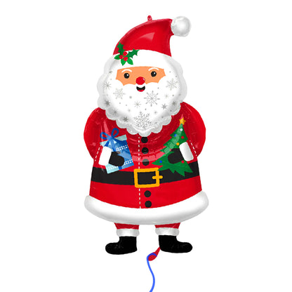 Santa Clause Shaped Foil Balloon - Helium Quality - 34 inches - 1PC