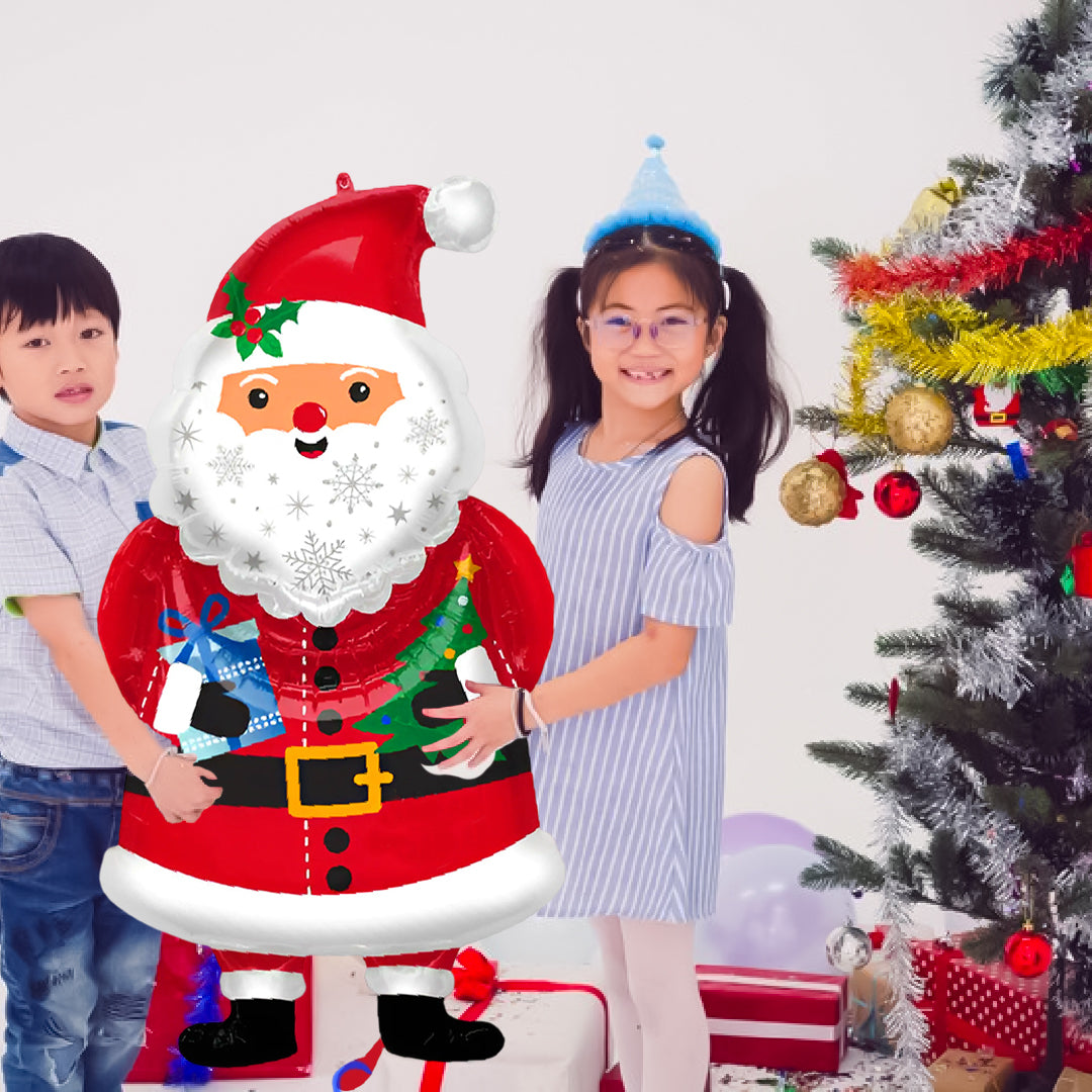 Santa Clause Shaped Foil Balloon - Helium Quality - 34 inches - 1PC
