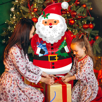 Santa Clause Shaped Foil Balloon - Helium Quality - 34 inches - 1PC