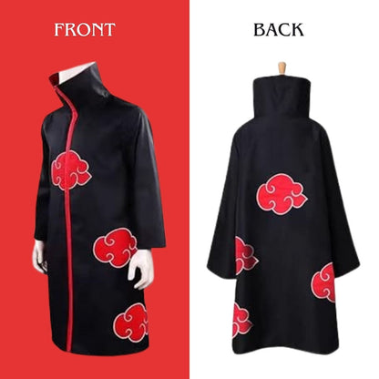 Uchiha Itachi Akatsuki Anime Costume - Medium - Set Of 2PC - Age 5 to 7 Years