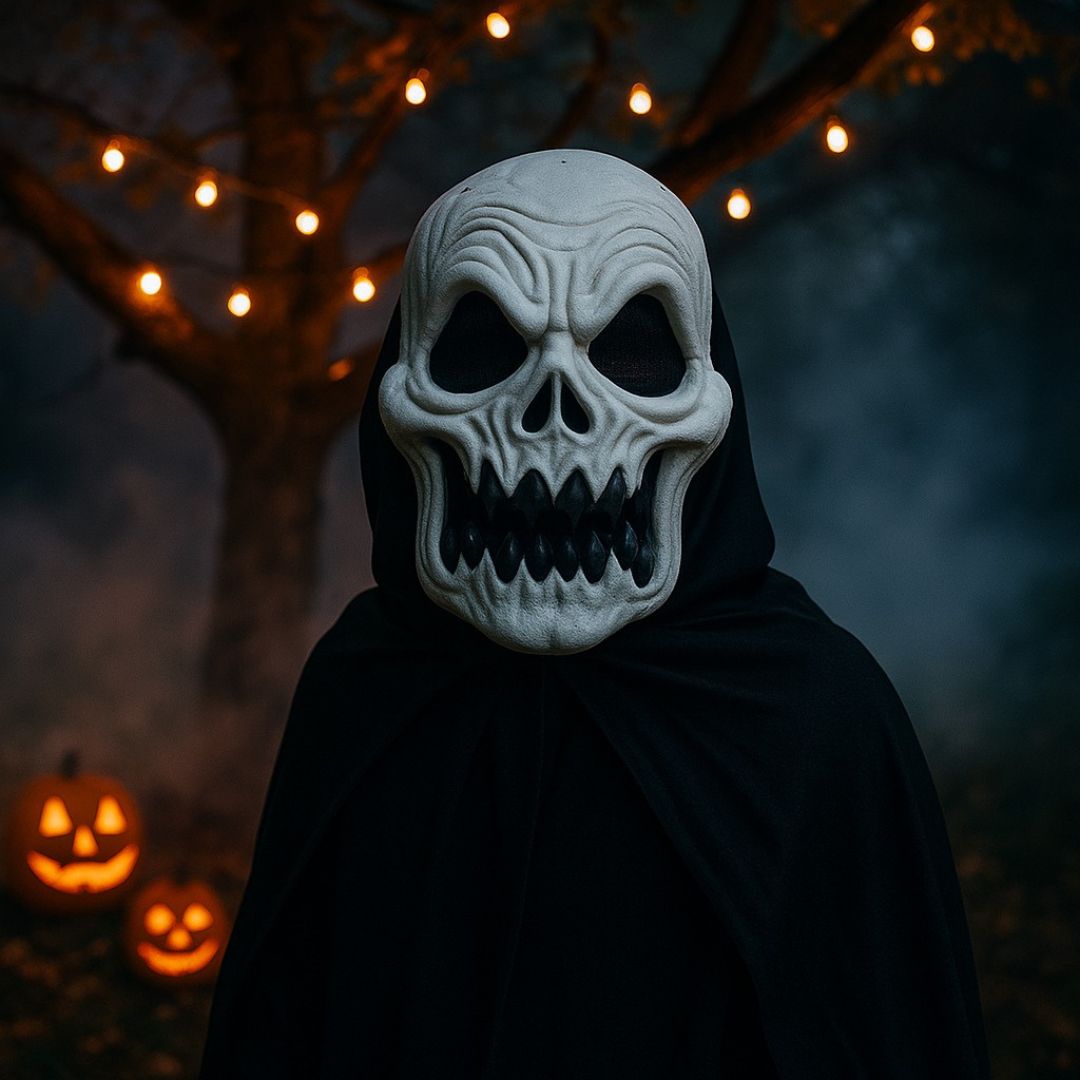 Halloween Scary Skull Mask White - 1PC