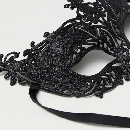 Glitter Fashion Eye Mask Black - 1PC