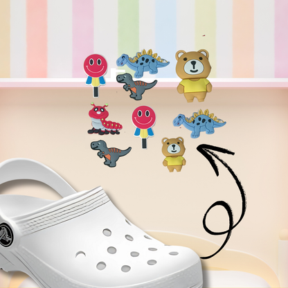 Jungle Animal JIbbitz Shoe Charms Set - 10 PC
