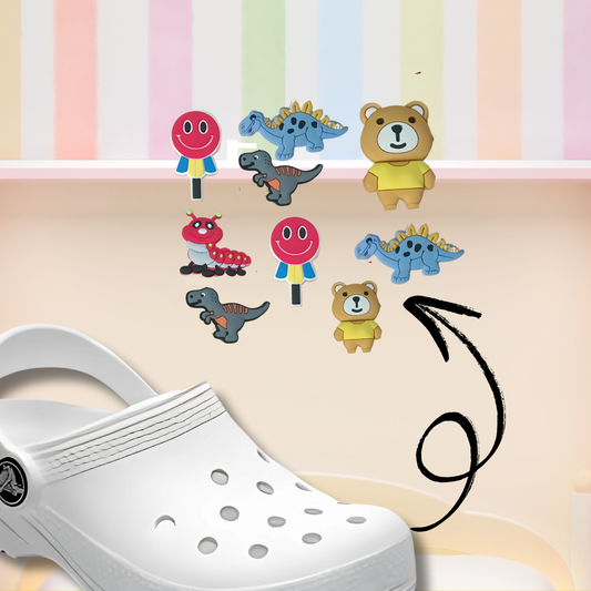 Jungle Animal JIbbitz Shoe Charms Set - 10 PC