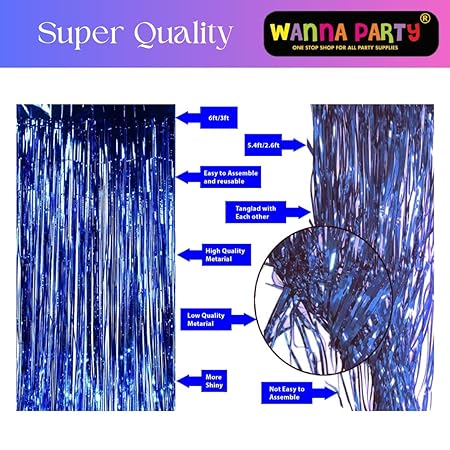Wanna Party Birthday Decoration Items for Boys- 44 Pcs