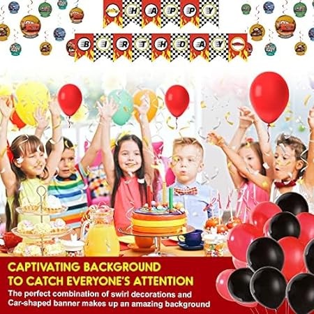 Cars Theme Birthday Decoration Combo