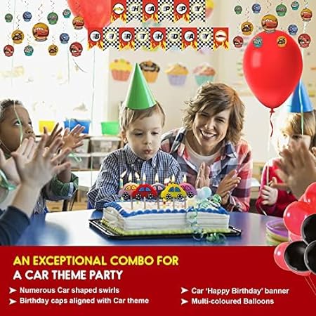 Cars Theme Birthday Decoration Combo