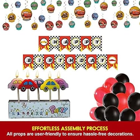 Cars Theme Birthday Decoration Combo