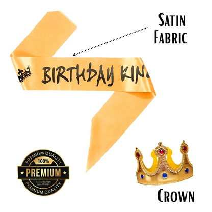 Happy Birthday Sash & Crown Combo - 1PC