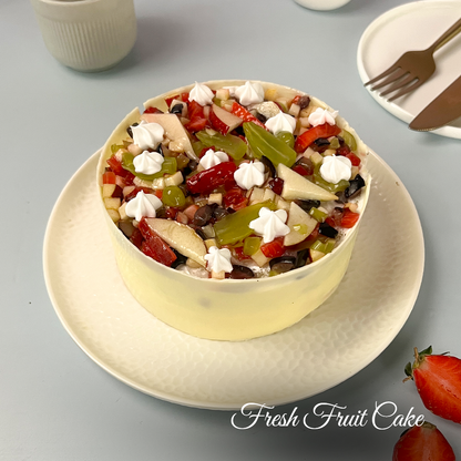 Wanna Party Fresh Fruit Cake 1/2 Kg