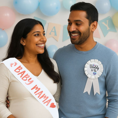 Baby Shower Sash and Badge Set
