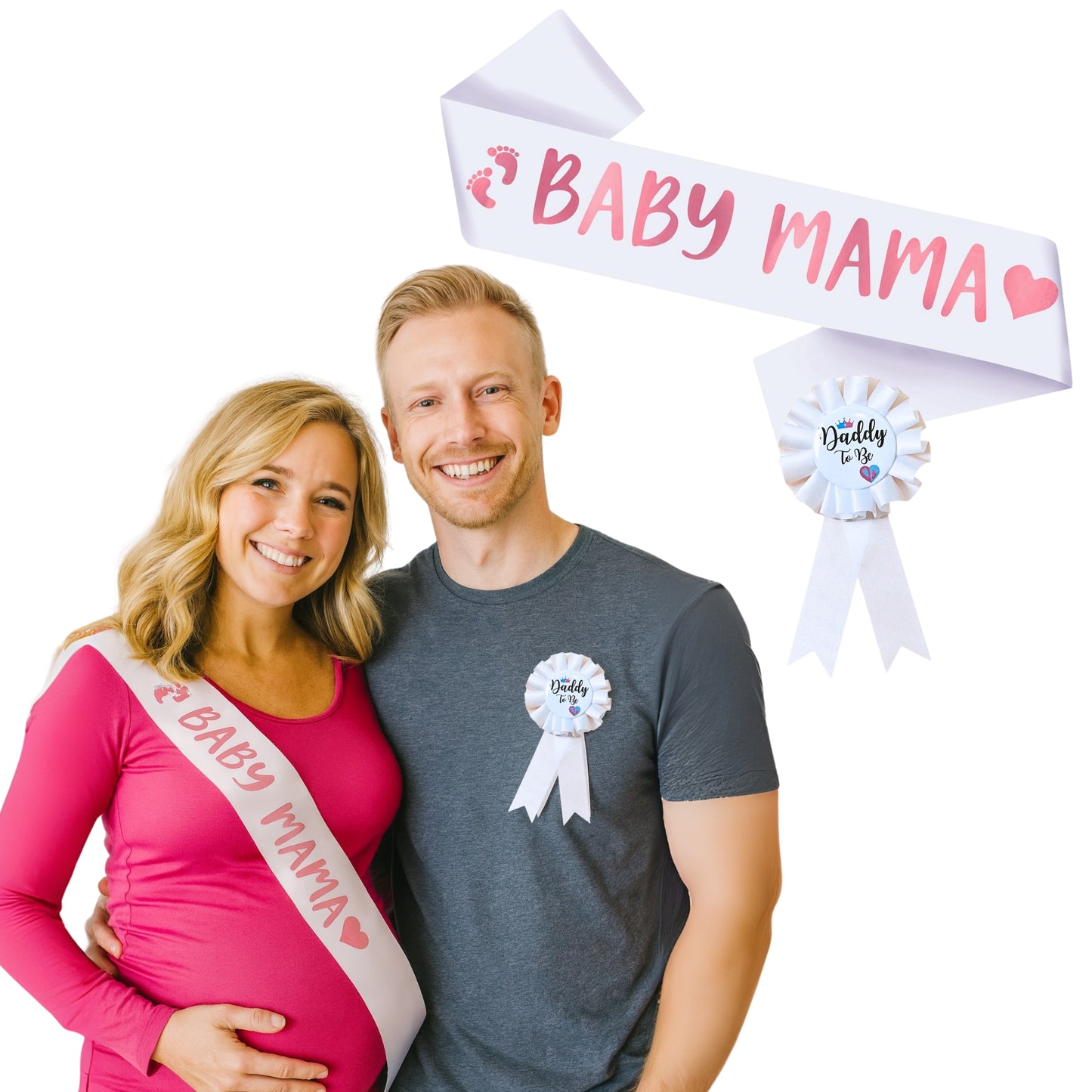 Baby Shower Sash and Badge Set