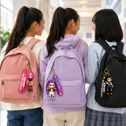 Kpop Demon Hunters Hunterix Cartoon Keychains for Girls -  Set of 3