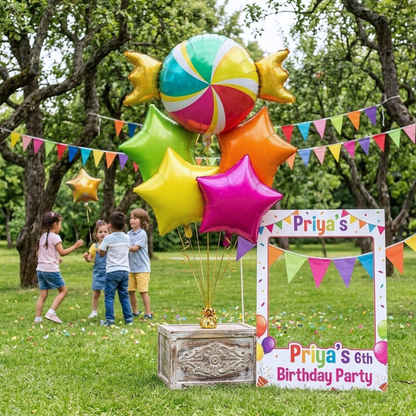 Candy Theme Foil Balloons - 5PC