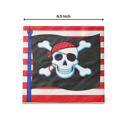 Pirate Party Theme Lunch  Napkins Pack of -16