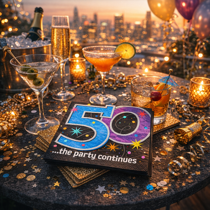 50TH BIRTHDAY LUNCH NAPKINS