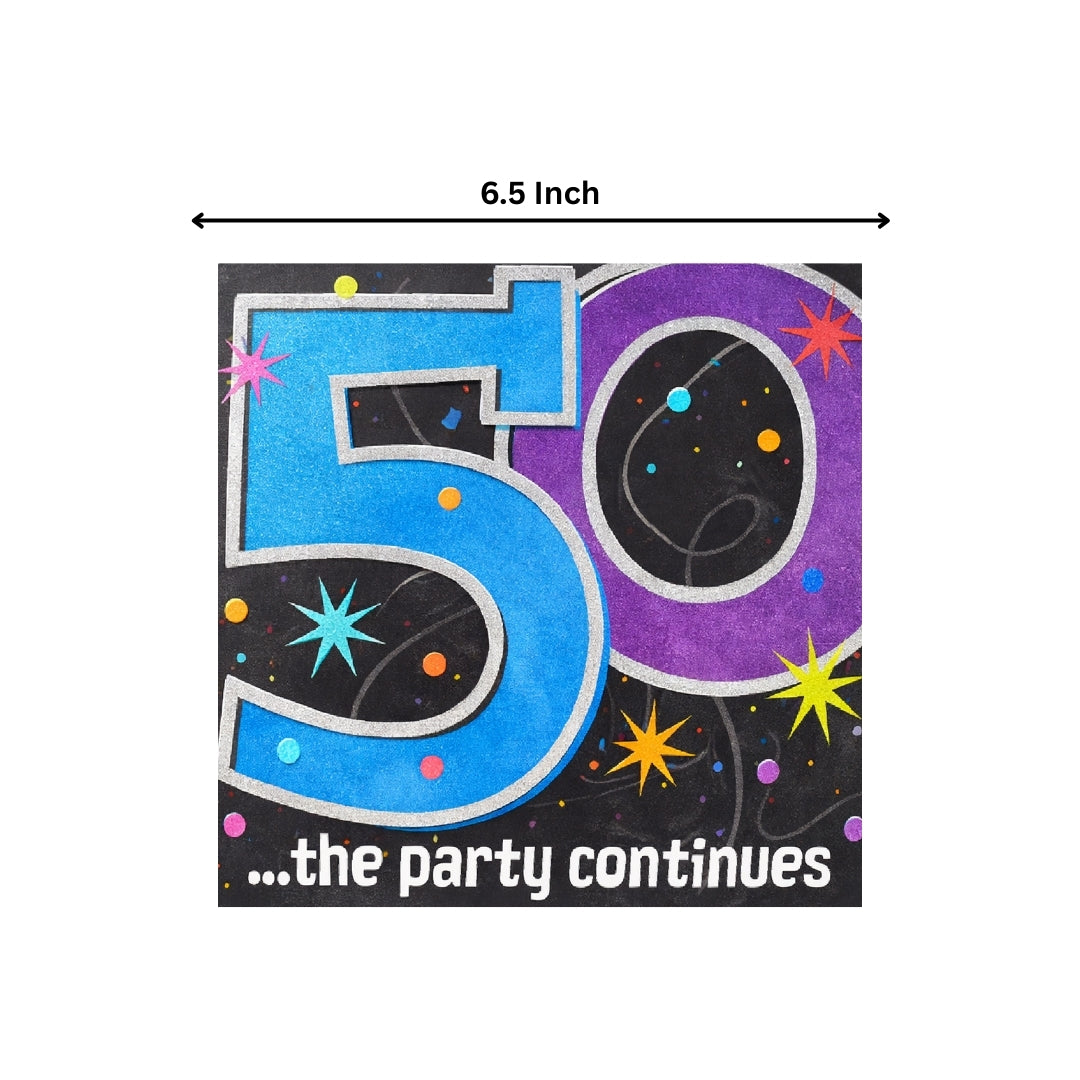 50TH BIRTHDAY LUNCH NAPKINS