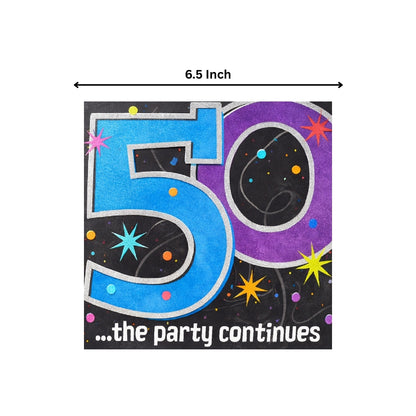 50TH BIRTHDAY LUNCH NAPKINS