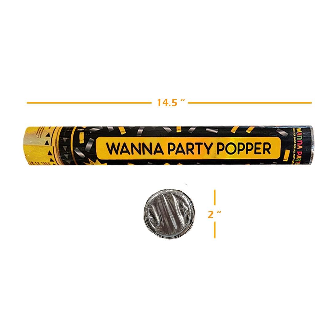 Wanna Party 2 Pcs Multicolor Party Poppers for Birthdays