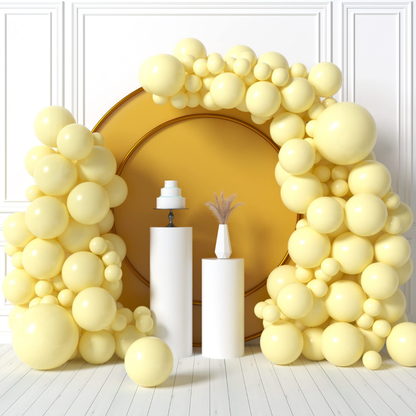 36" Pastel Yellow Bladder Balloons