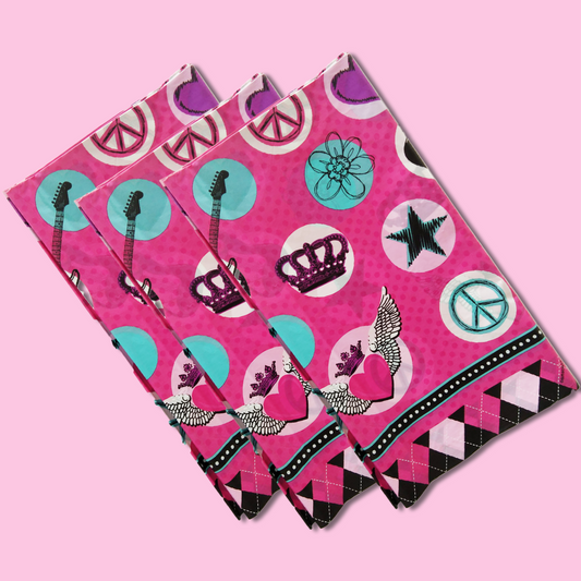 Rocker Princess Theme Table Cover - 54 inches X108 inches - 1PC